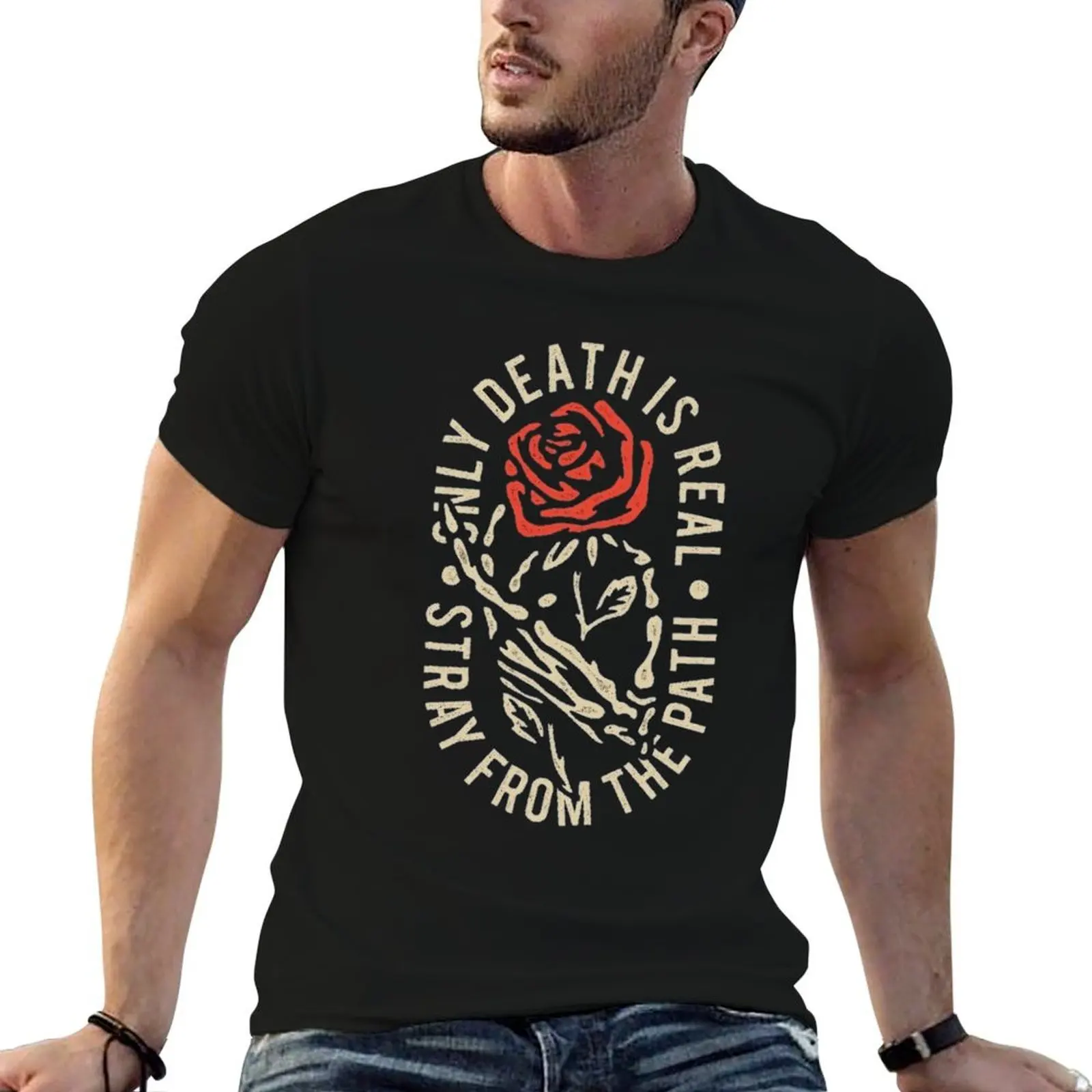 

Stray from the path /only ddeath is real T-Shirt men t shirt cotton 100% man t shirt designer T-Shirt