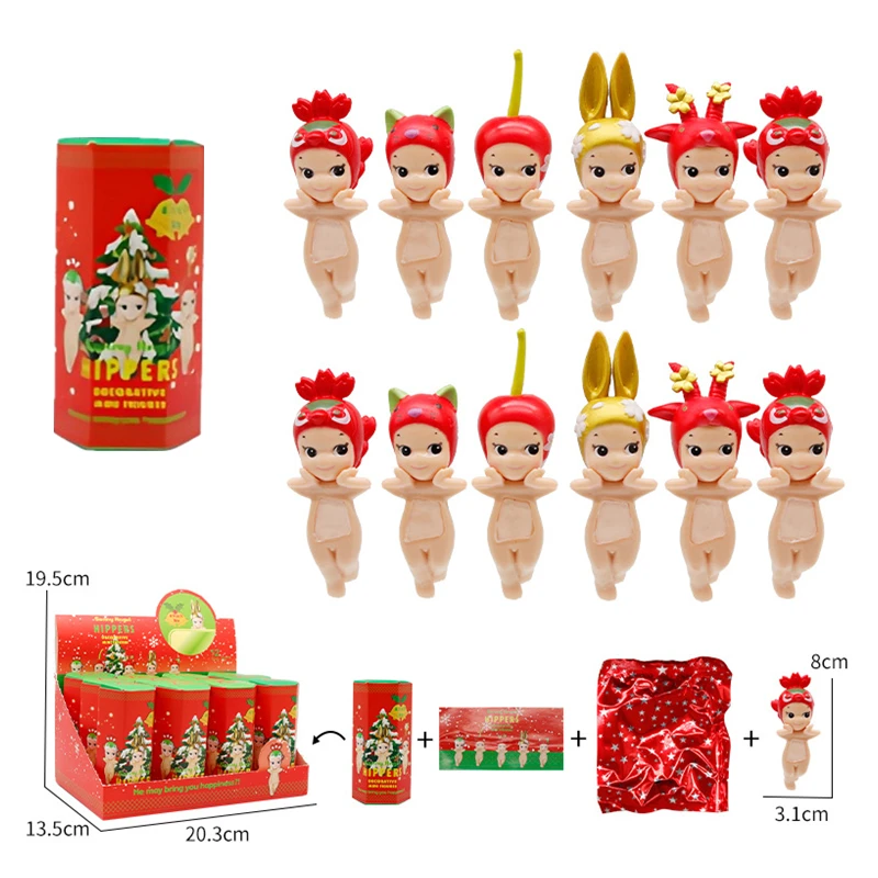 Sunnys Angels عيد الميلاد العد التنازلي التقويم صندوق أعمى شخصيات أنيمي الكرتون لطيف لعب الأطفال عيد الميلاد هدية عيد ميلاد #2