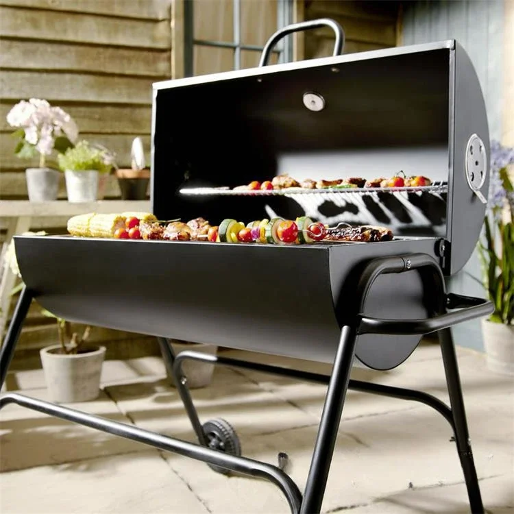 BBQ Round Charcoal Stove Portable 3-in-1 BBQ Double Layer