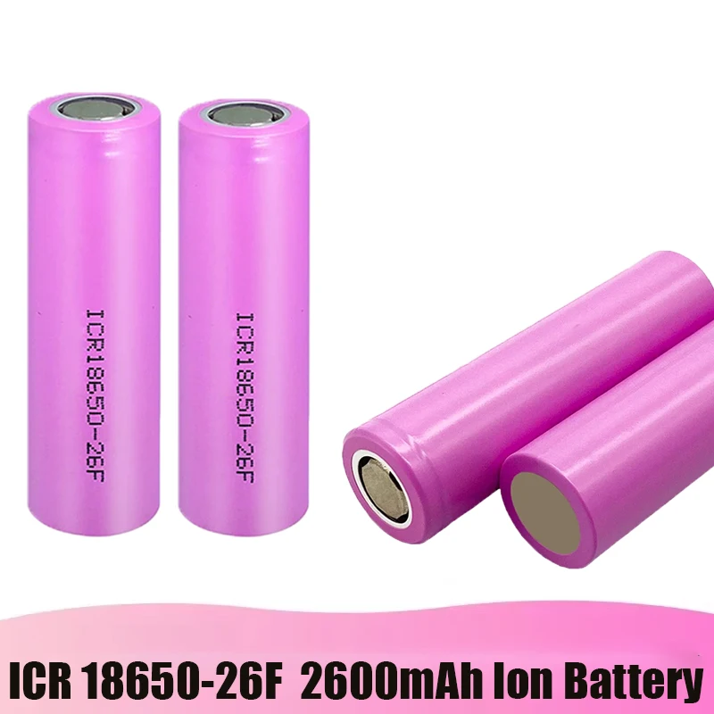 New Original 2600mAh 3.7V ICR18650 For samsung 18650 26F batteries Rechargeable Li-ion battery  For Flashlight use