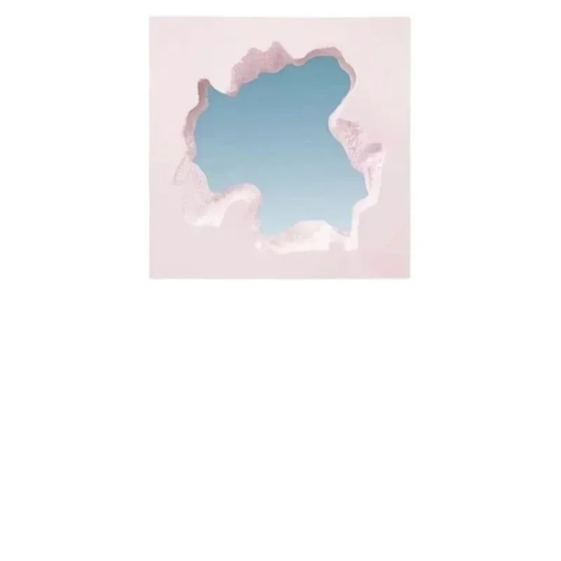 Nordic creative landing broken full-body mirror wave full-length mirror designer Internet celebrity light luxury art water table