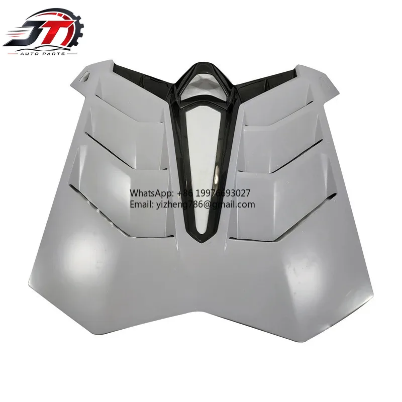 New style Dry Carbon Fiber Rear Engine Hood for Lamborghini SVJ Style Exhaust Convertible
