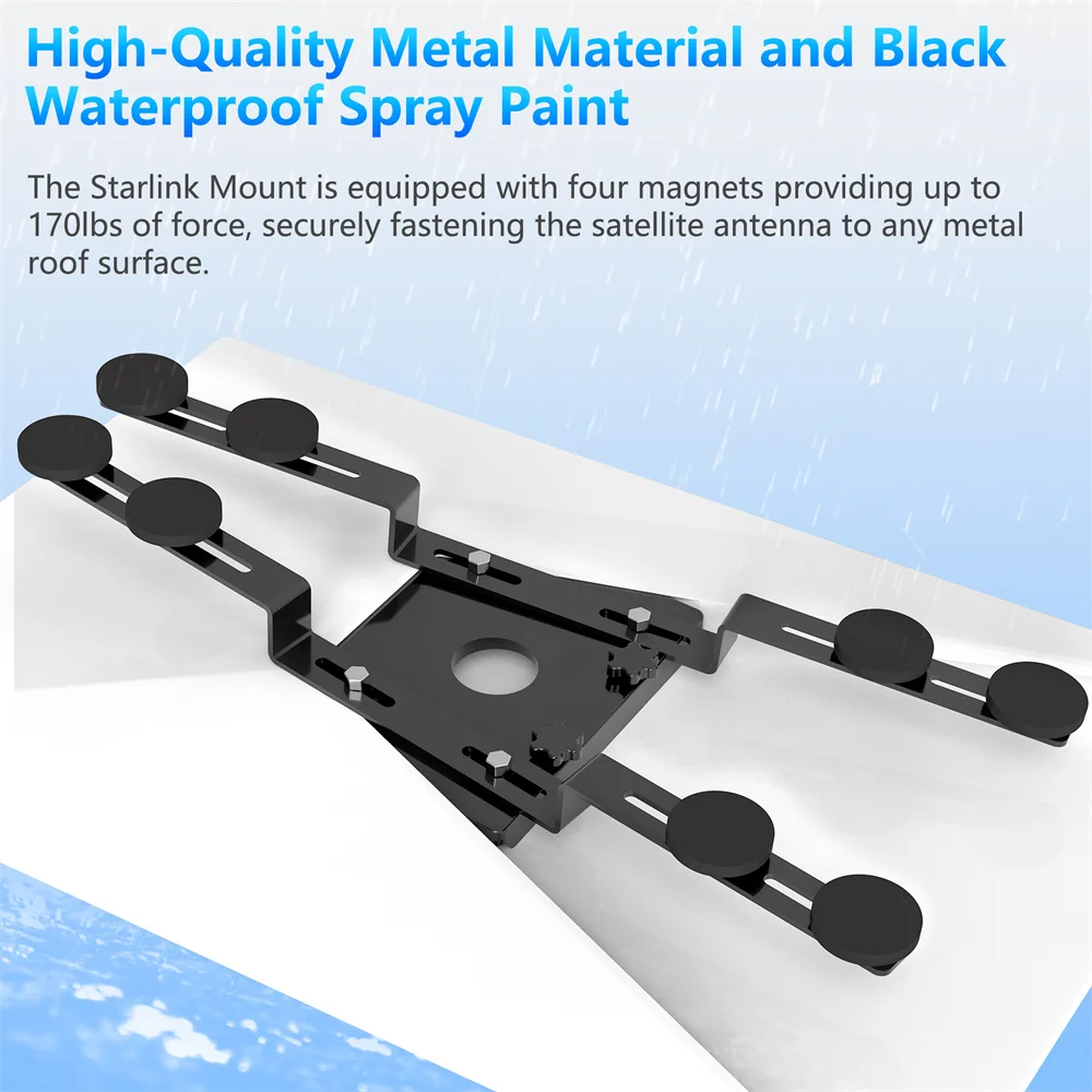 For Starlink Gen V3 Magnetic Roof Mount,Starlink Internet Satellite Mounting Kit,Compatible with Starlink Standard Gen 3 Dish