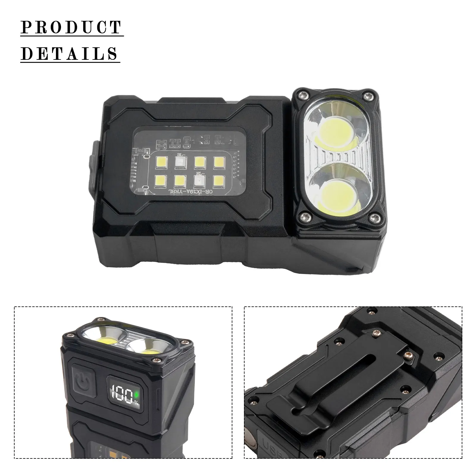 Camping Keychain Light LED Flashlight Height Camping Flashlight Front Light Settings Multitool Camping Multitool