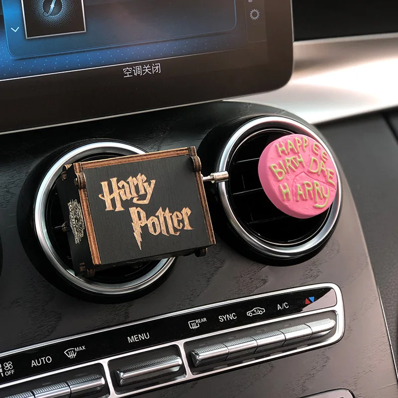 Harry Potter Car Aromatherapy Creative Car Air Conditioning Decoration Music Box Toy Car Supplies Air Freshening Gifts