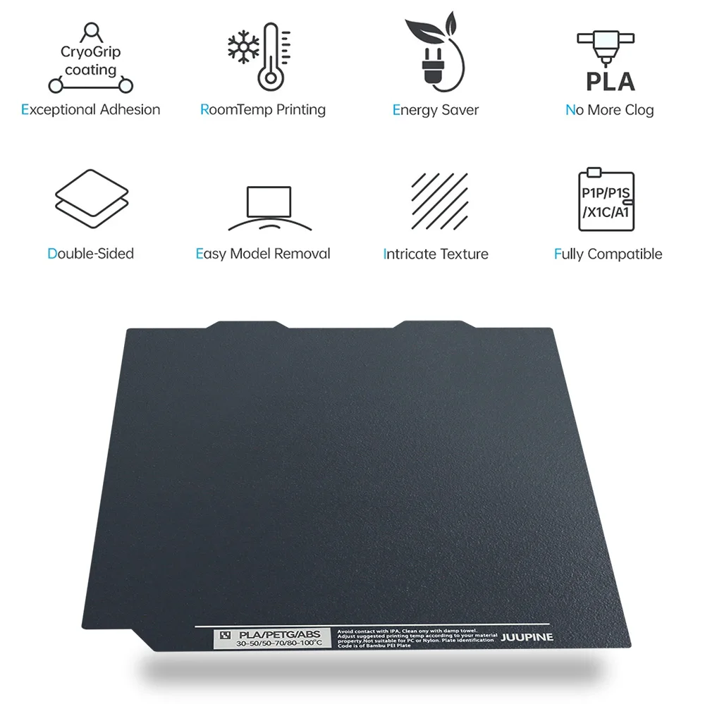 

Низкоуглеродистая рабочая пластина для Bambu Lab A1 Mini Cool Plate Отличная адгезия 184x184 Низкотемпературная пластина для печати Pla Plate для Bambulab