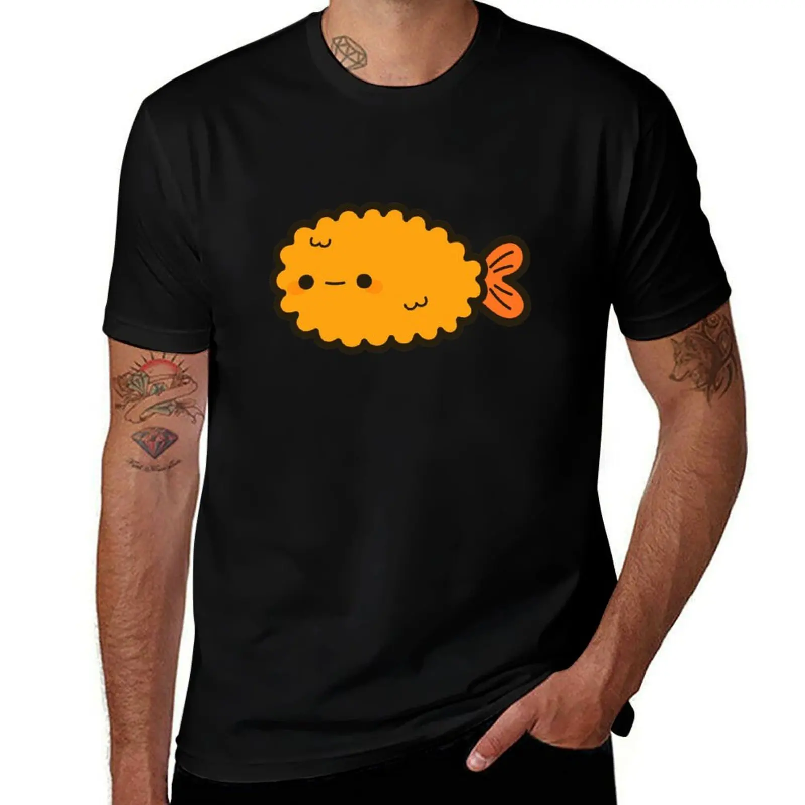 Cute prawn tempura T-Shirt Work Style Casual T-Shirt