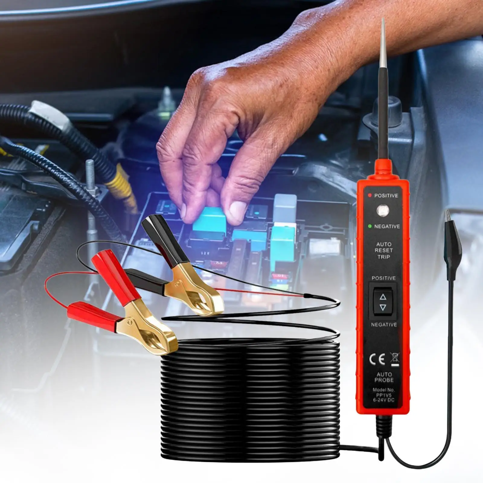 

Car Circuit Tester Short/Ground/continuity/Trailer Test 16ft Polarity Identify 12 V Fuse Tester Tool Component Tester