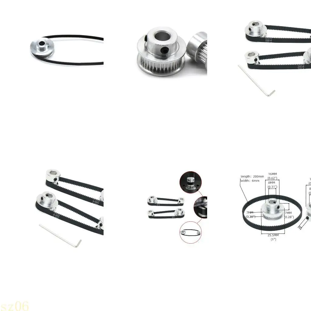 

Q2Q4 Легкая установка набора шкивов алюминия для фрезерных машин