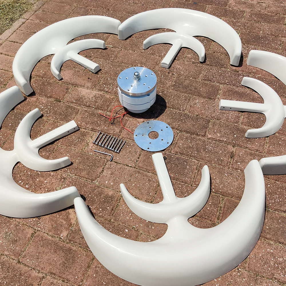 Imagem -06 - Energia Eólica Doméstica com Controlador de Carregamento Livre Yacht Farm Household Farm Sistema de Células Solares 10kwh Dia