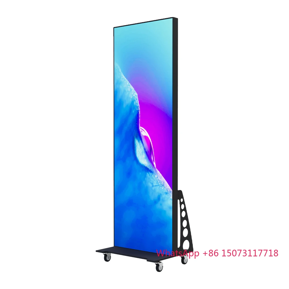 P1.8 P2.5 Rentals Hd Hängender Smd Indoor Digital Media Player Spiegel Videopanel Banner Beschilderung Totem LED Poster Display