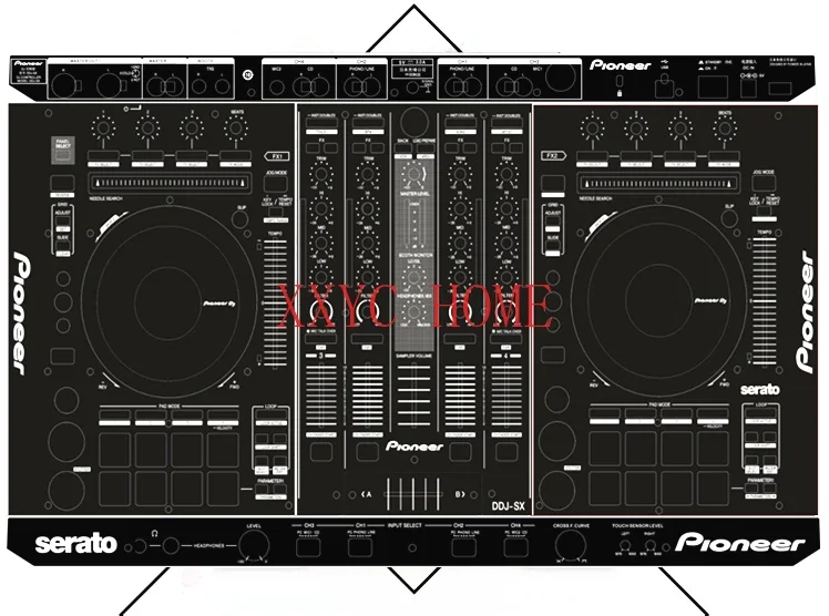 

digital DJ disc printer panel skin protection film sticker black original stock