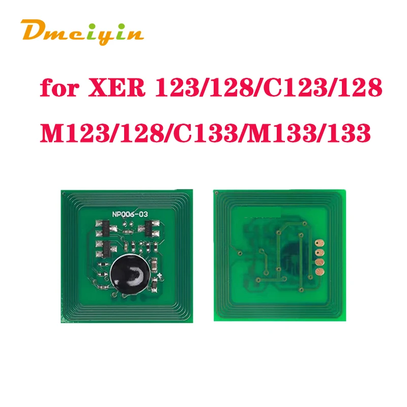 EXP/EUR Version 013R00589 Drum Chip and 006R01182/006R01184 Toner Chip for Xerox WorkCentre C123/M123/C133/M133/WCP133