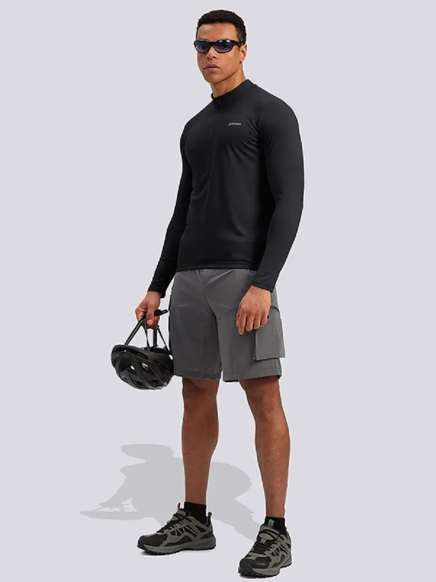 2026 Neues Design Langarm-Radtrikot Bubble Mesh Herren Sport Atmungsaktiv Reflektierender Streifen Rückentasche Radtrikot Qualität