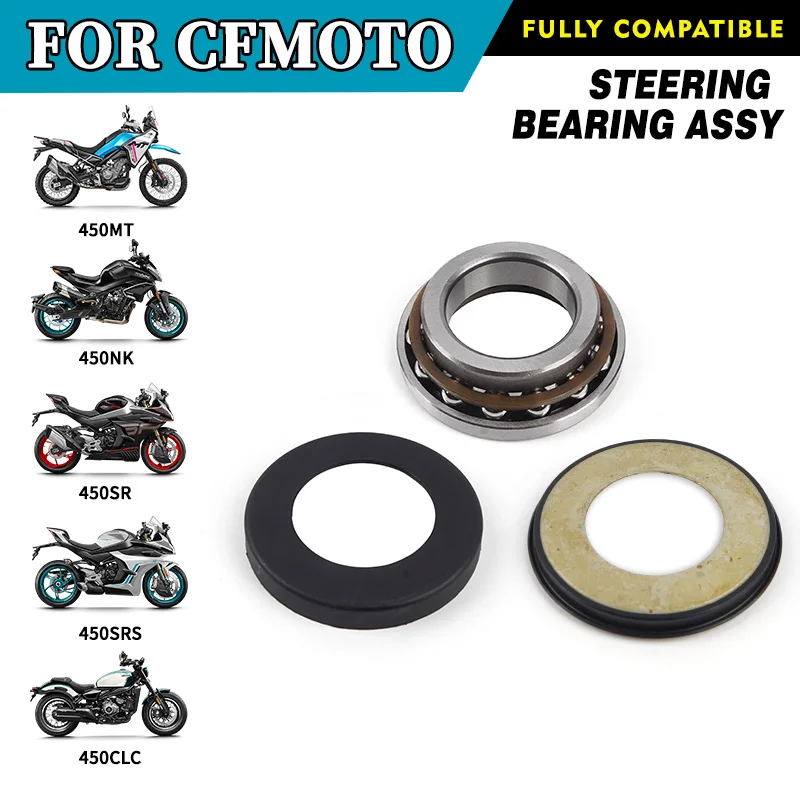 For CFMOTO 450MT Steering Column Bearing Kit 450SR NK CLC SRS CF Moto Dust Cover Motorcycle Accessories Original Parts