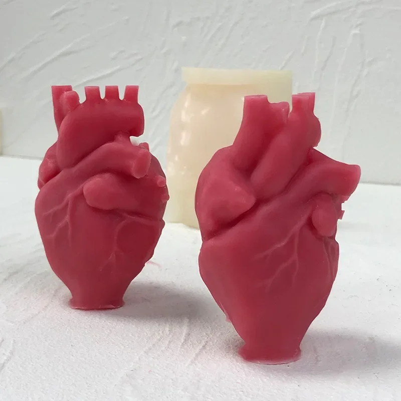 

Большая 3D силиконовая форма для свечей в форме сердца, сделай сам, искусственный орган, сердце, поделки, гипсовая смола, форма для изготовления мыла, цемента, домашнее декоративное искусство