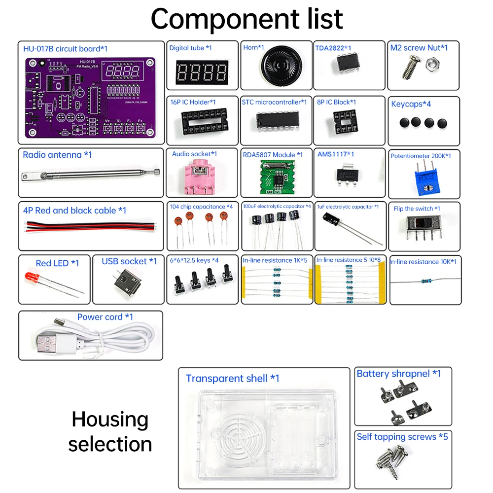 HU-017A/HU-017B Radiokit, een  - Diy Electronics Course recensie en prijs