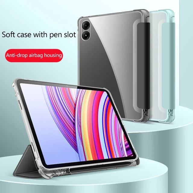 Xiaomi-ホルダー付きのソフト透明tpuケース,11インチ,xiaomi pad