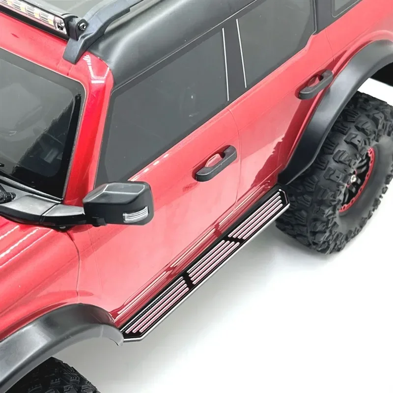 Metall RC Rock Sliders Seitenpedal Dekoration RC Auto Upgrade Teile Zubehör für Wltoys 104006 104010 104020 104026