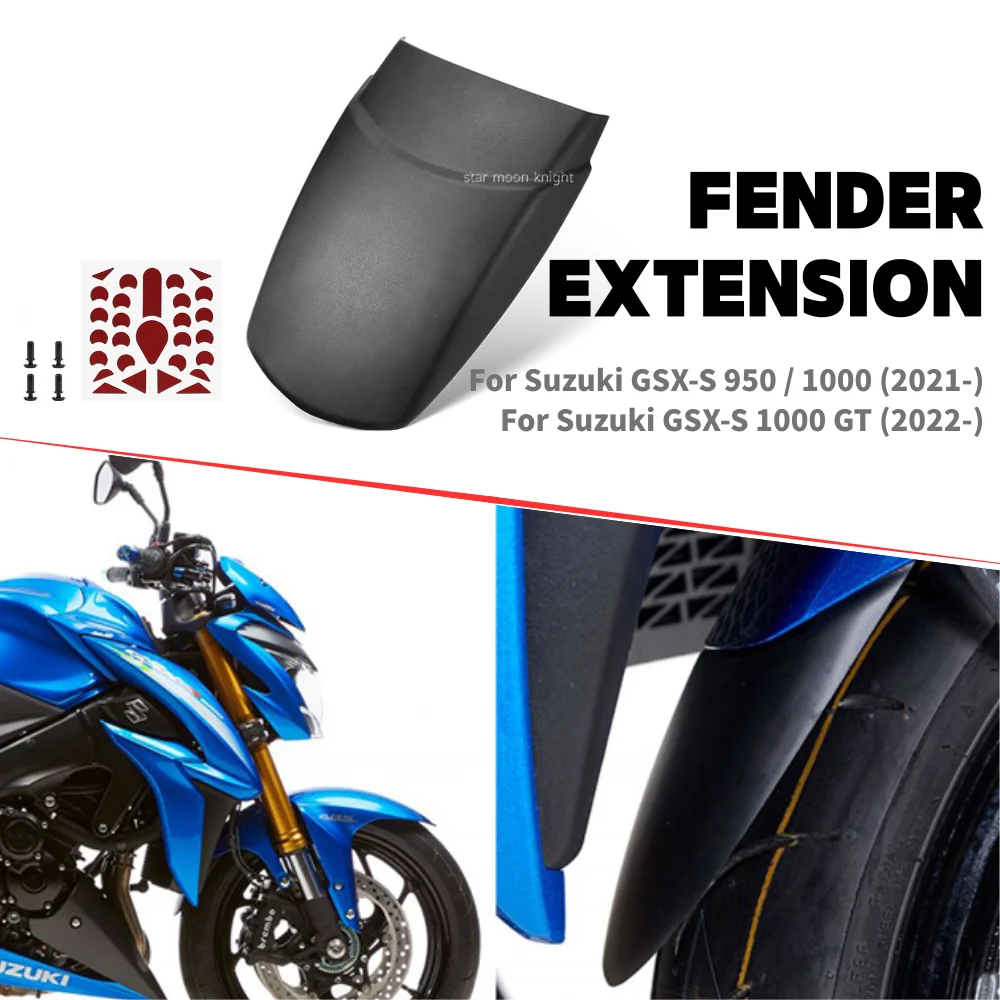 

Motorcycle Front Mudguard Fender Extender Hugger Extension For Suzuki GSX-S GSXS 950 1000 GT GSX S950 S1000 S1000GT GSXS1000