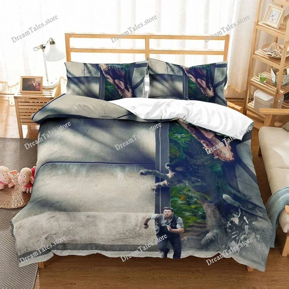 

Jurassic Dinosaur Bedding Set Single Twin Full Queen King Size Bed Set Aldult Kid Bedroom Duvetcover Sets Bed Sheet Set 2025741