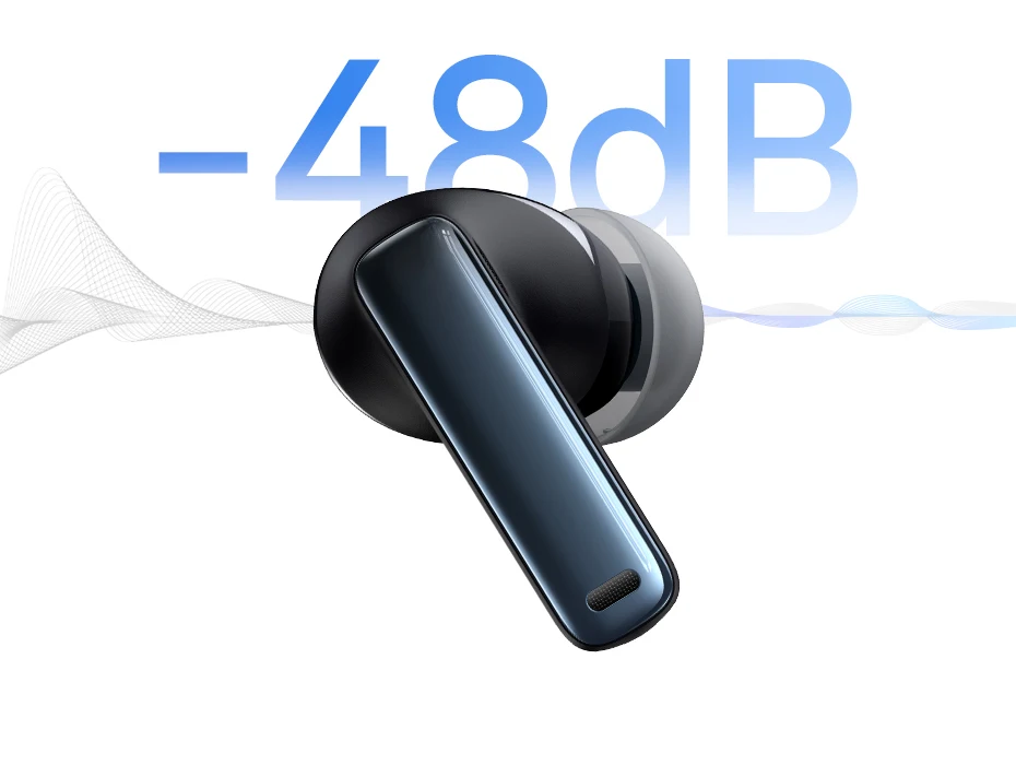 Baseus Bowie M2s Kabelloser Kopfhörer – 48 dB aktive Geräuschunterdrückung, Bluetooth 5.3-Kopfhörer, 38 ms, geringe Latenz, räumlicher Audio-Ohrhörer – Detail 4