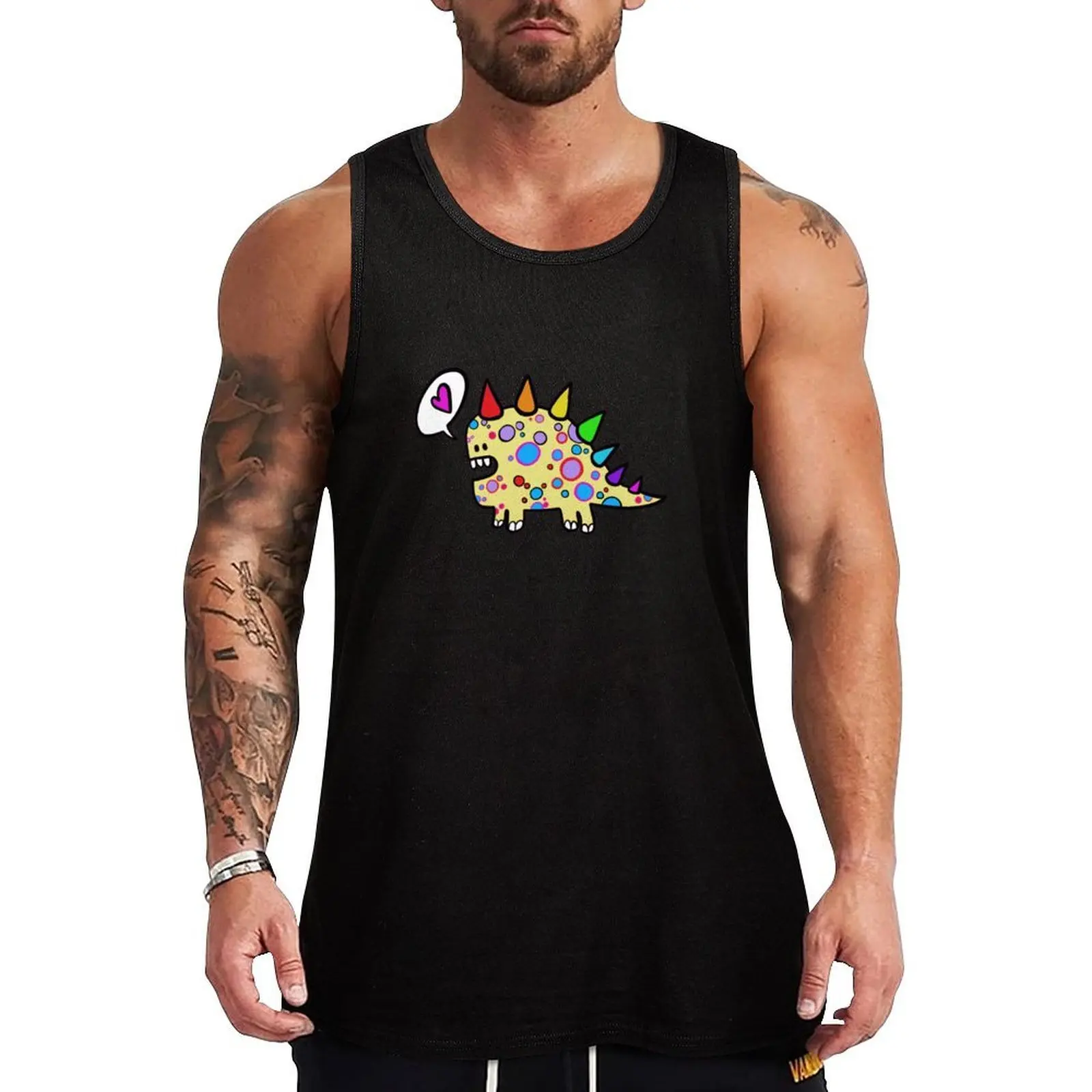 Pepperoni The Dinosaur Tank Top Fast Dry Tank Top Sports Athletic Sleeveless Shirt