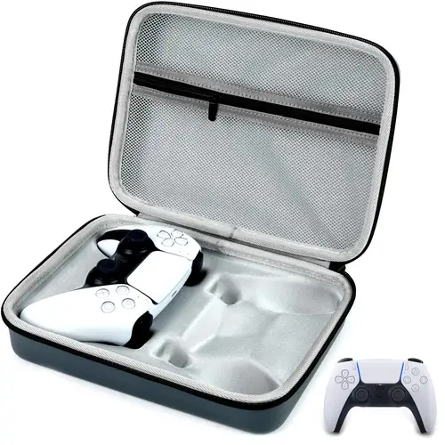 Para funda de controlador PS5/PS4, carcasa dura protectora para controlador de juegos Dual, bolsa de transporte de viaje para dos controladores PS5 con habitación