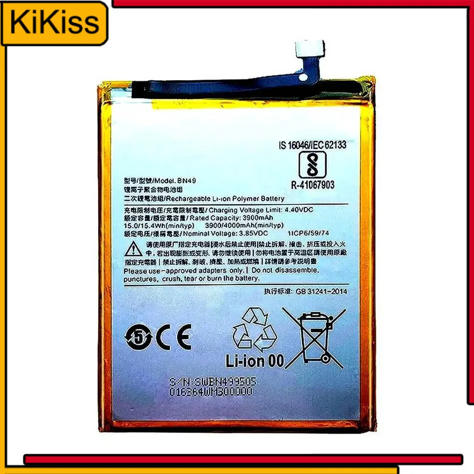 

Long-Lasting Mobile Phone Battery BN49 4000Mah For Xiaomi Redmi 7A