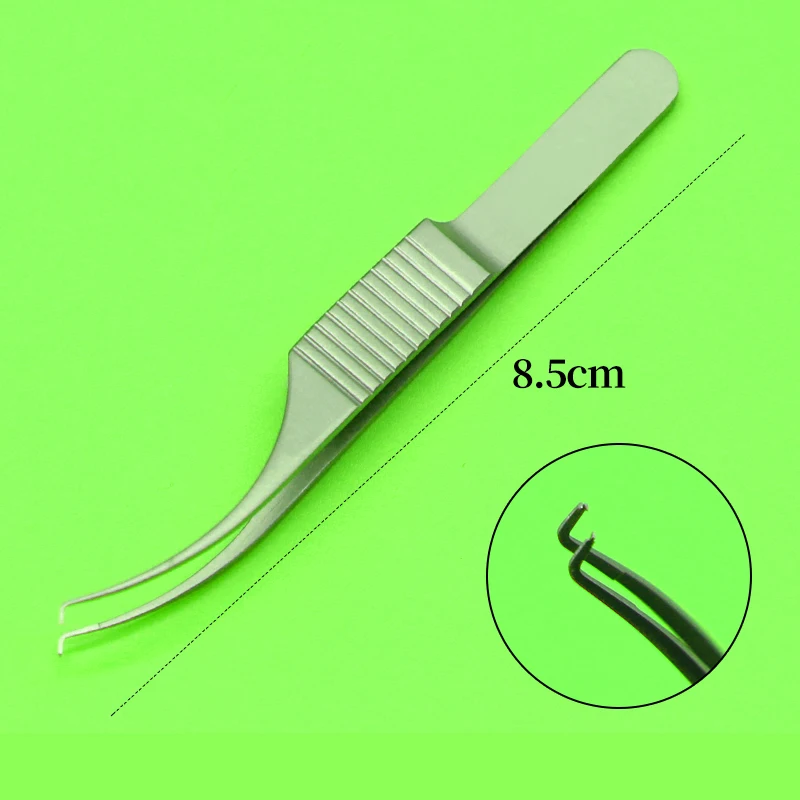 

Stainless Steel Botvin Iris Teethed Forceps tweezers Double eyelid Tool Ophthalmic Surgical Instruments