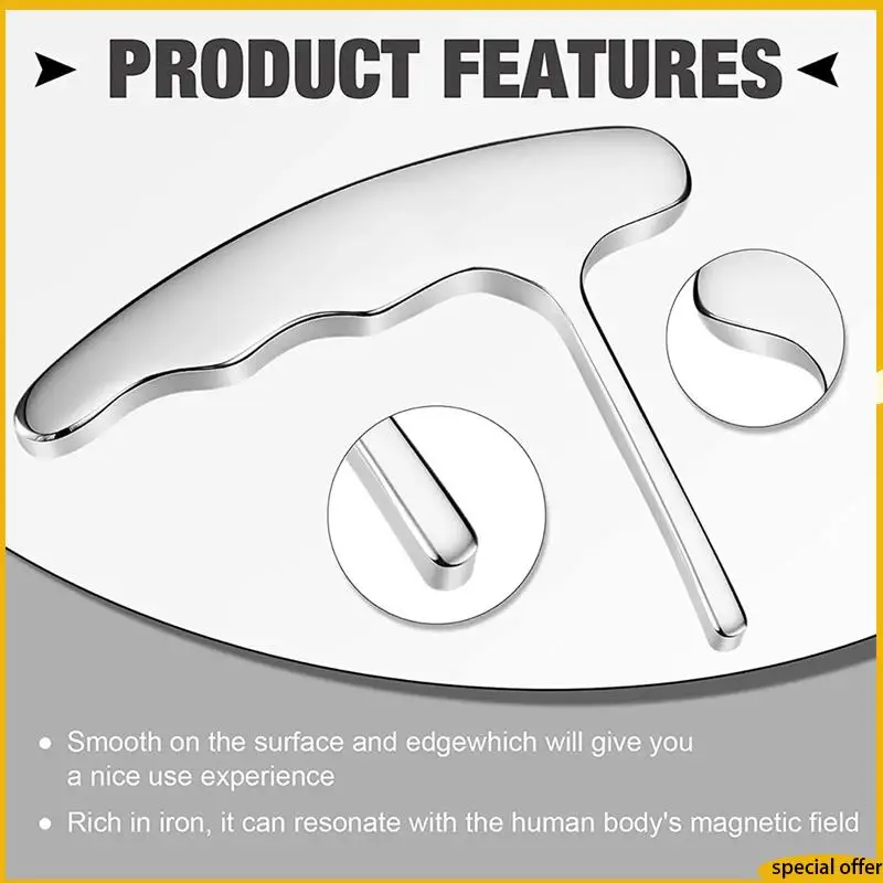 A61I Stainless Steel Trigger Massage Tool - Deep Tissue Massage - Acupressure Tool For Myofascial Release Pain Relief