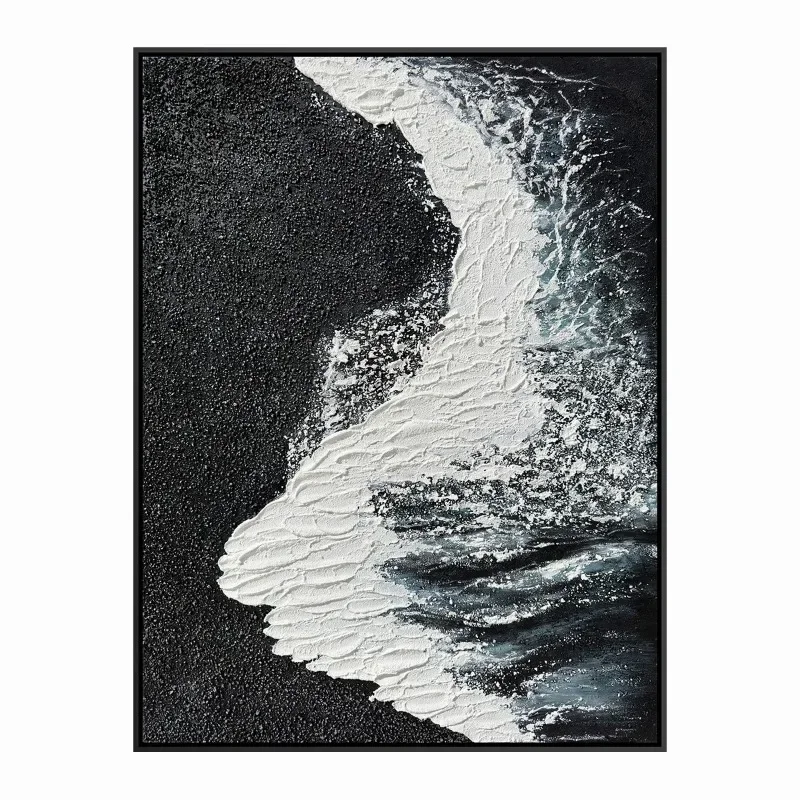 

Hand-painted oil paintings, wave landscapes, light luxury wall hanging porch living room bedroom decoration paintings