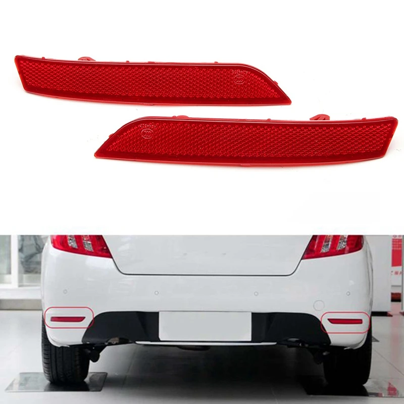 Rear Bumper Reflector Light For Peugeot 508 508 2010 2011 2012 2013 2014 Rear Bumper Lights Bar Warning Lamp