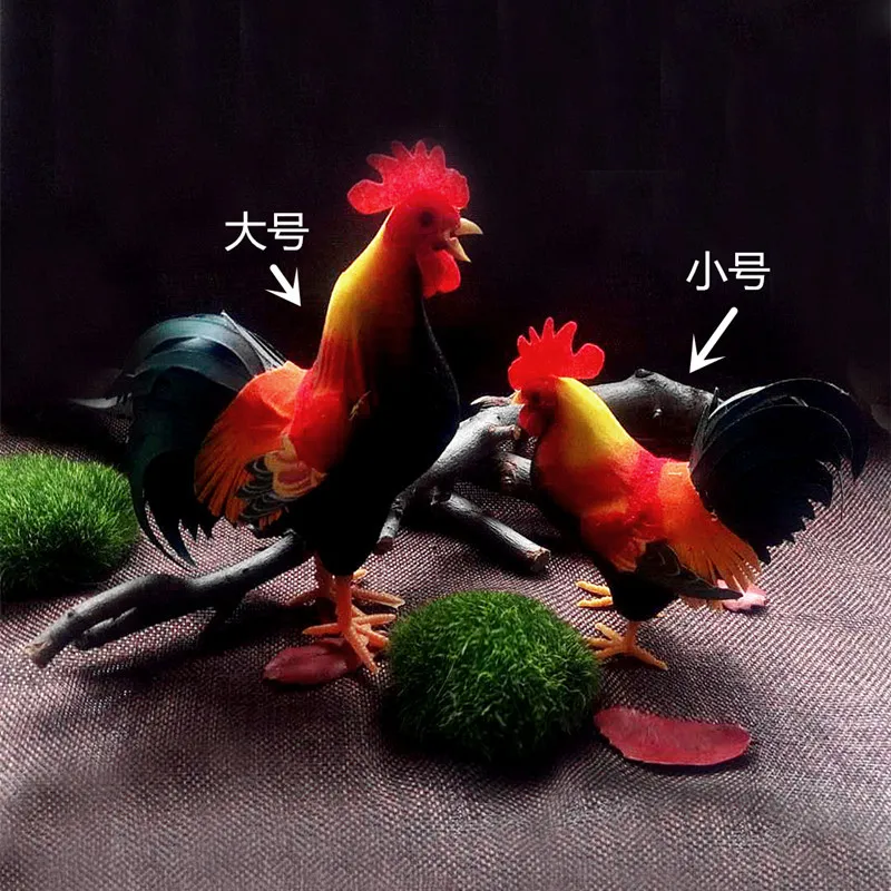 1 PC Simulation Foam Pigeon Rooster Model Fake Artificial Imitation Bird Animal for Home Garden Ornament Miniature Decoration