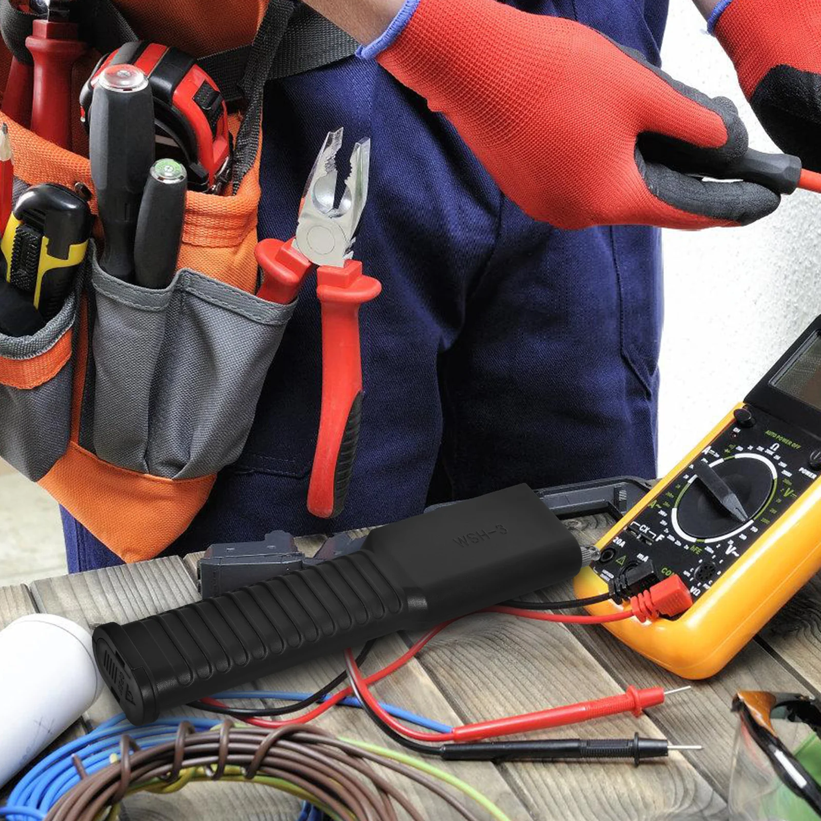 

Portable Handheld Neon Light Tester Easy Use Press Hold Power Button LED Flash Detect Repair Tool No LED Tester