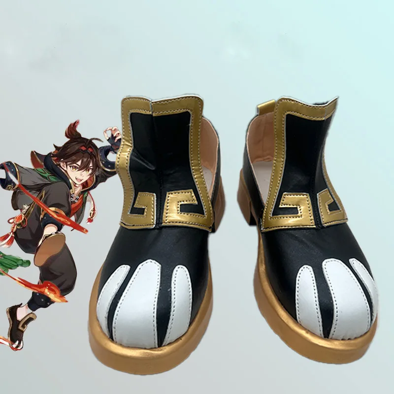 Genshin impacto gaming chaussures cosplay sapatos anime estilo chinês festa de halloween para mulheres homens jogo role play traje adereços