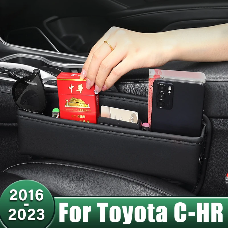 Car Seat Crevice Slot Storage Box Built-in Bag Cover Case For Toyota C-HR CHR C HR CH R 2016 2017 2018 2019 2020 2021 2022 2023