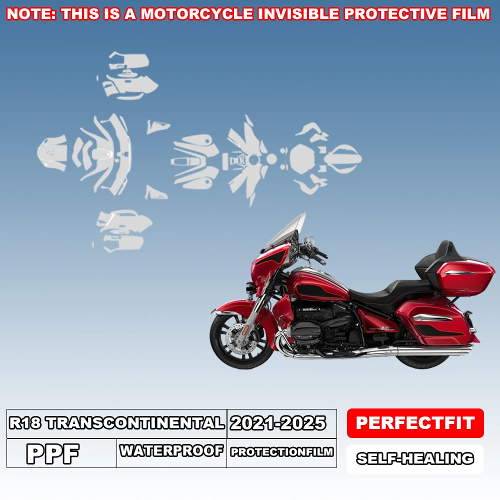 

For BMW R 18 Transcontinental 2021-2025 PPF Motorcycle Body Scratch Resistant Clear Protective Film Self Healing Waterproof