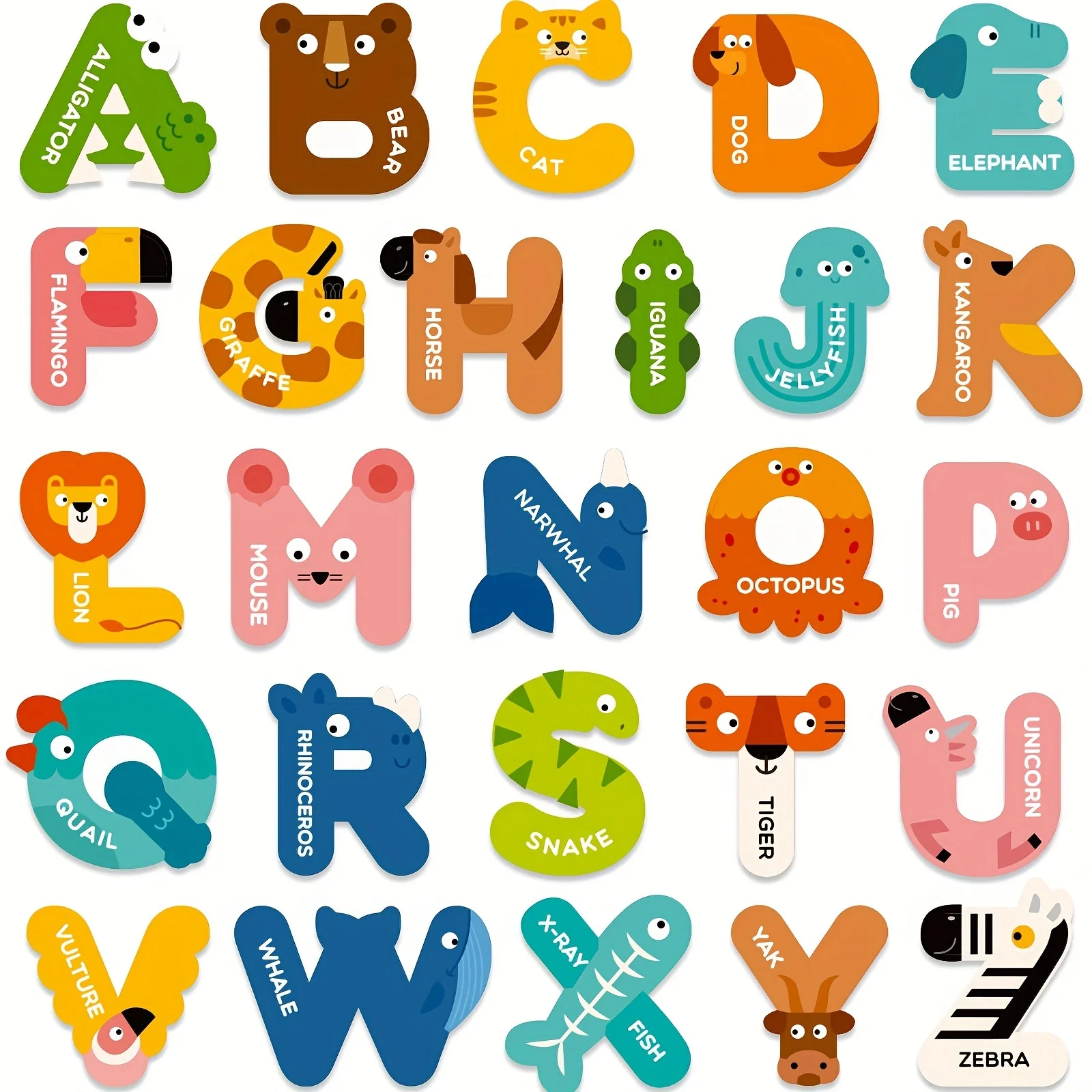 

Magnetic Letters, Alphabet Magnets For Kids, ABC Magnet Fridge Magnets, Toddler A-Z Learning Toys, Educational Toys