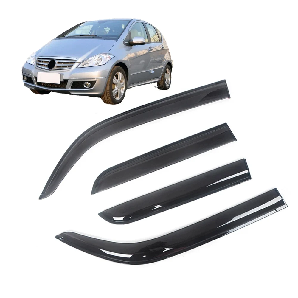 

Для Mercedes-Benz A-Class W168 W169 1997-2021 Авто черный автомобильный козырек на боковое окно, вентиляционные навесы, навесы, защита от дождя, дверной вентилятор