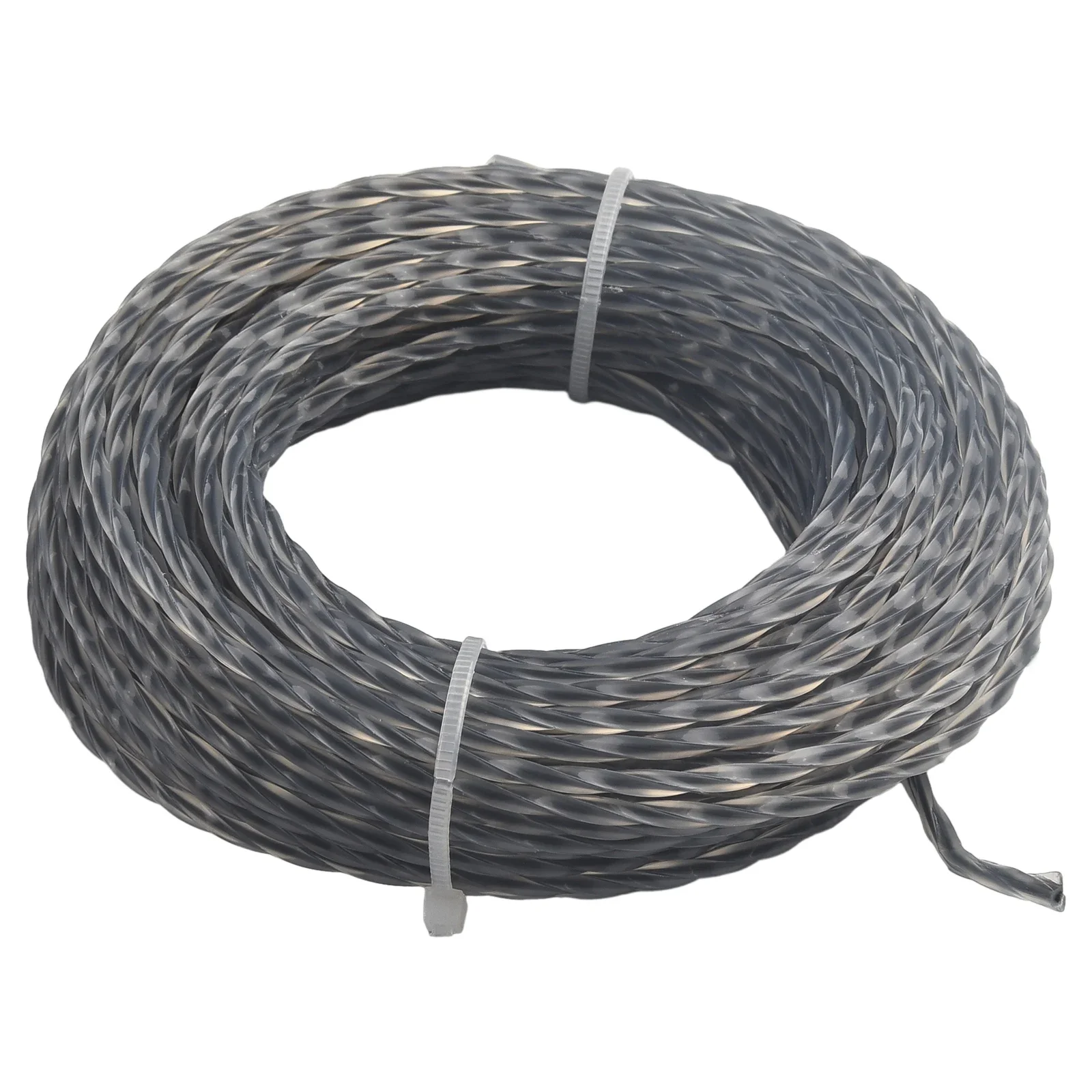 2 Rolls 15M 2.0/3.0mm Trimmer Steel Nylon Rope Cord Line Strimmer Brushcutter Long Round Roll Grass Replace Lawn Mower Accessory