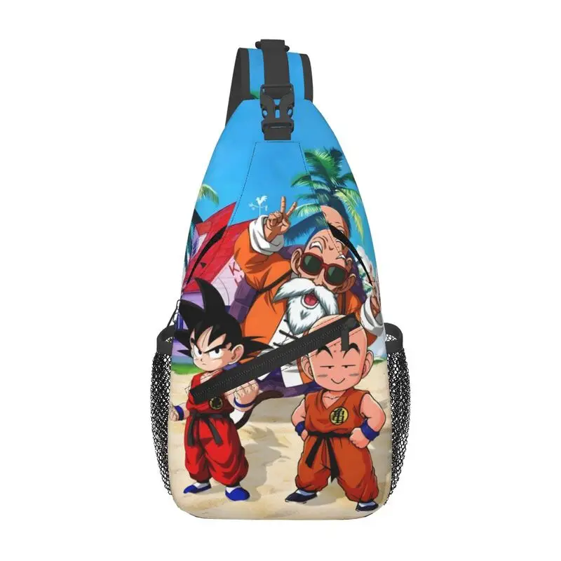 

Japanese Anime Dragon Ball Z Crossbody Sling Backpack Men Custom Shoulder Chest Bag for Travel Hiking Daypack