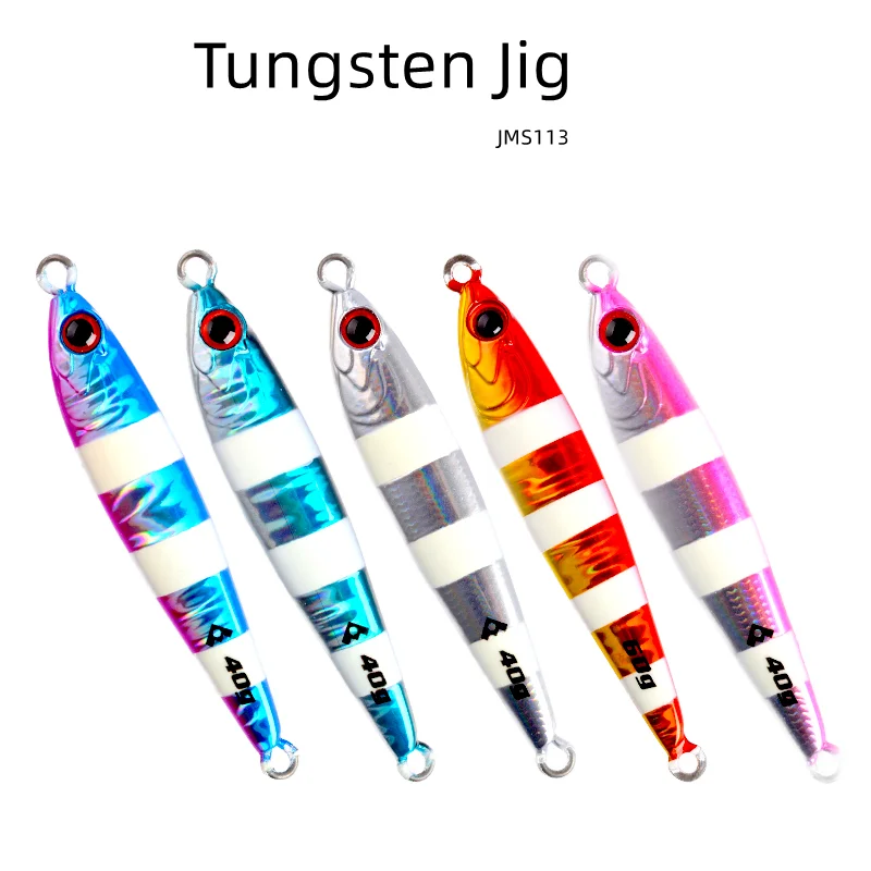 

Приманки для морской рыбалки Funadaiko TG Jig 30 г 40 г 60 г 80 г 100 г 120 г Вольфрамовая металлическая светящаяся приманка для глубоководной рыбалки