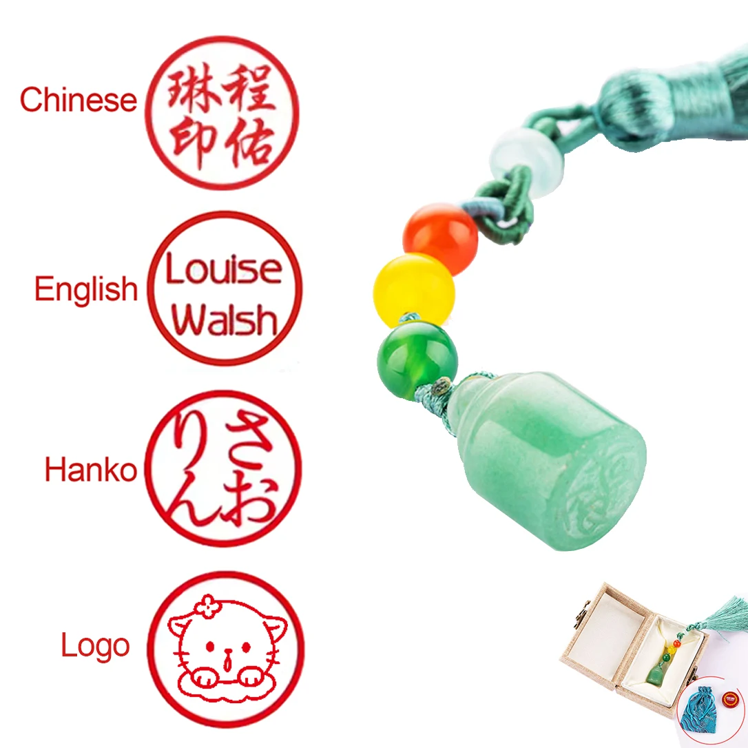 

Customize Name Stamp for Calligraphy Stone Seal Stamps Japan Hanko Seal Chinese English Korean Logo Pic Customized Art Supplies