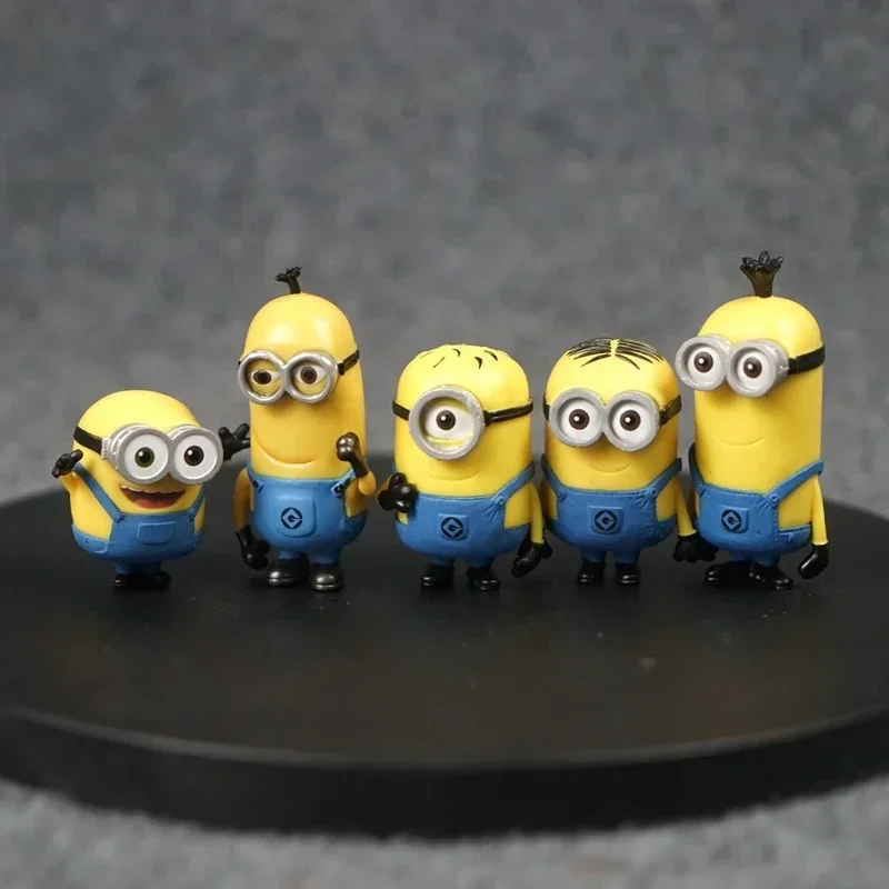 Despicable Mes Gru Agnes Miniones Dave Stuart Action Figures Cute Cartoon Doll Desktop Ornaments Collectible Toys Children Gift