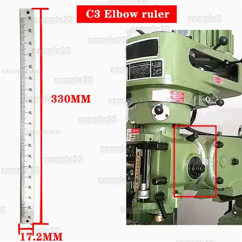 1PC CNC Bridgeport Milling Machine Accessories Spindle Upper and Lower Ruler Inner Hole Angle Ruler Turret Milling Machine