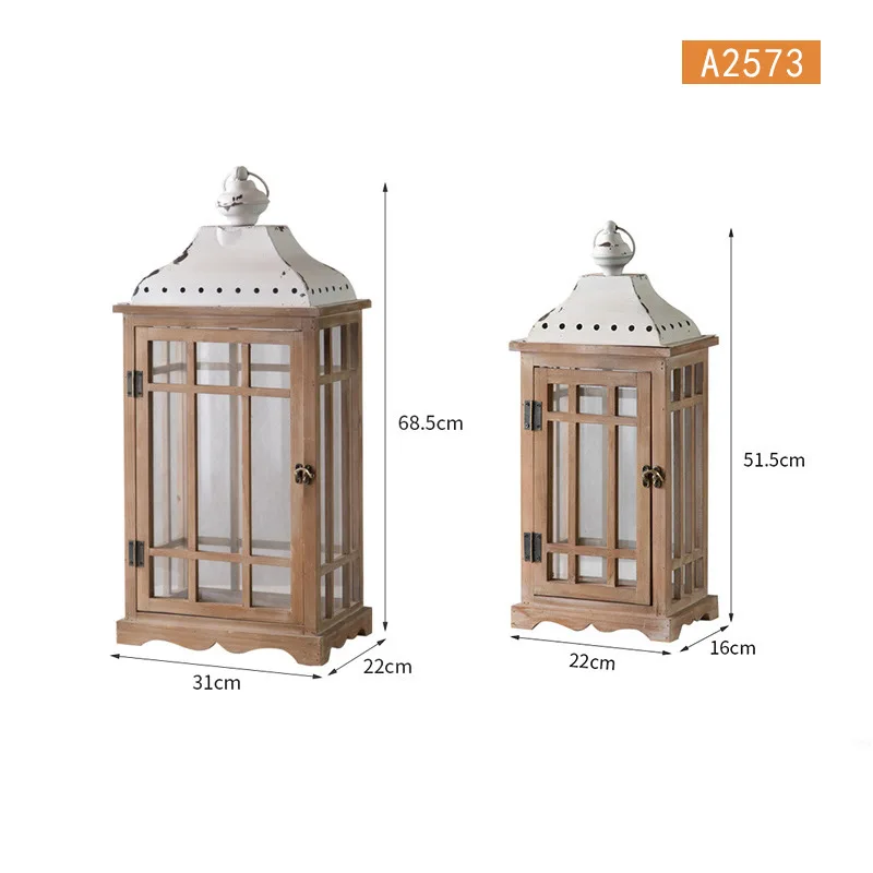 European style retro outdoor courtyard wind lights, wedding props, simple decoration decorations, candlesticks, wind and rain pr