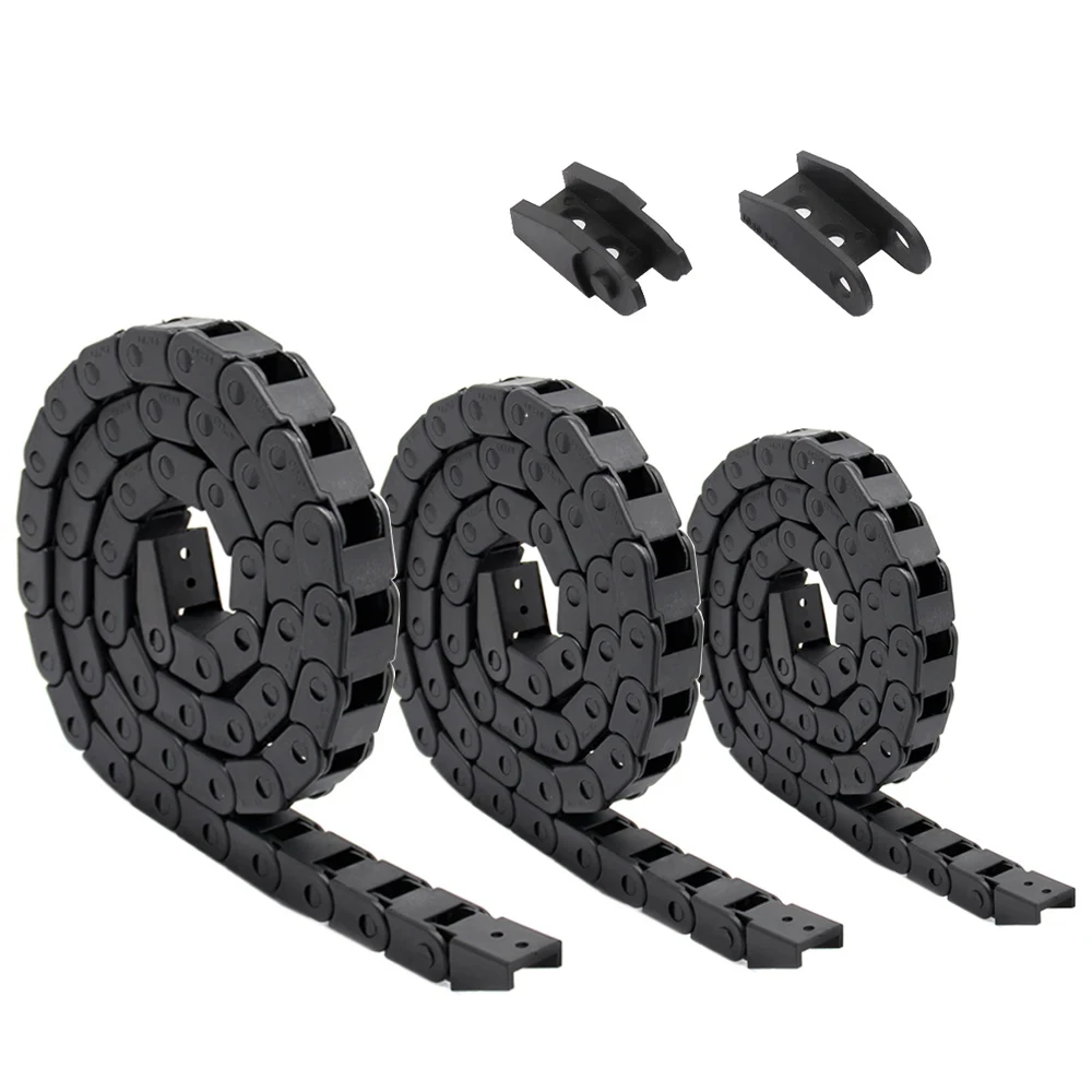 Plastic Cable Chain 1M Wire Carrier Drag Chain With End Connector Chains for CNC Router Machine CNC Cable Channel