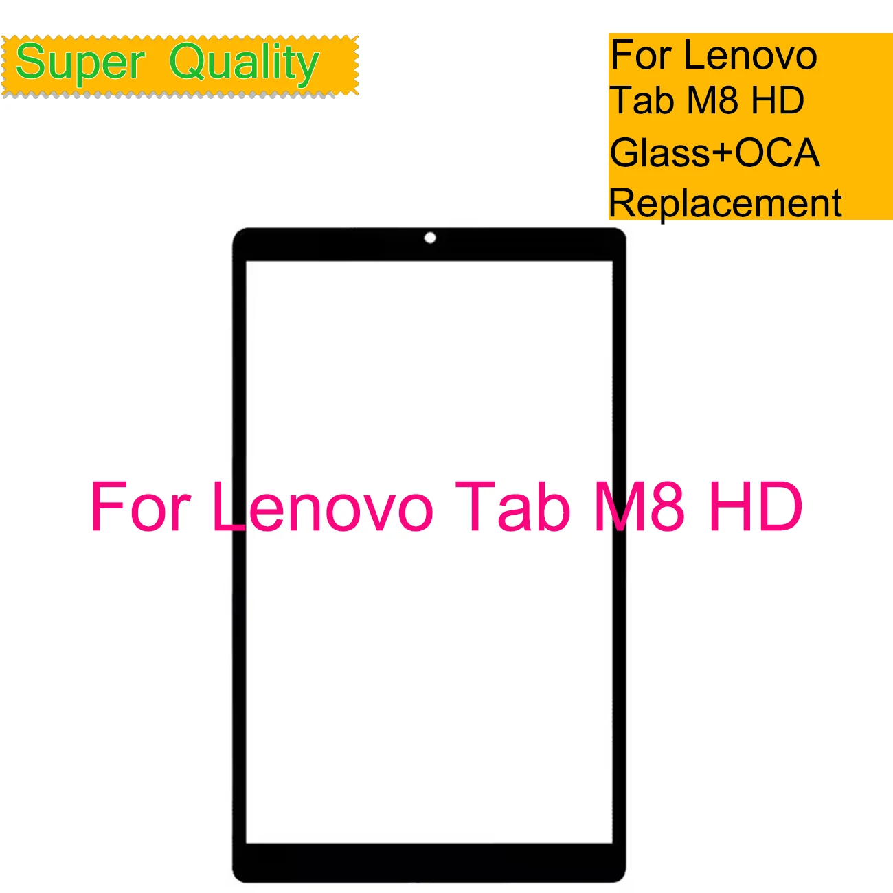 

10Pcs/Lot For Lenovo Tab M8 HD TB-8505F TB-8505X TB8505 Touch Screen Panel Tablet Front Outer LCD Glass Lens With OCA Repair