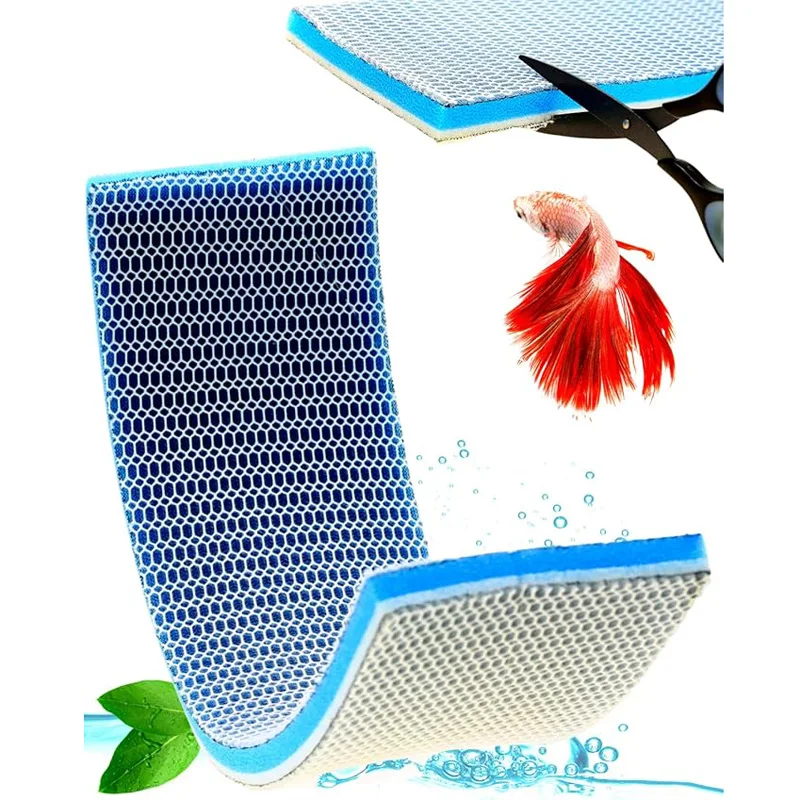8D Aquarium Ultra-filtration Filter Sponge Fish Farming Special Media Upgrade 8-layer Glue-free Pad Tank Pond Foam Cotton Pad